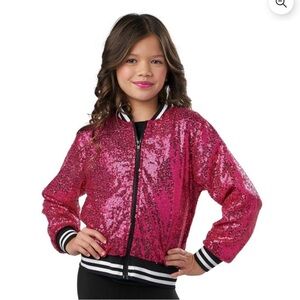 Girls pink sequin jacket ages 3+